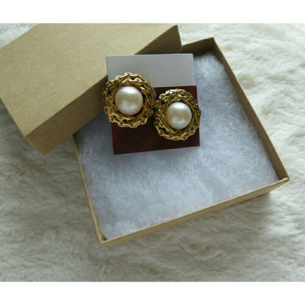 Vintage Statement Pearl Party Upcycled Earrings